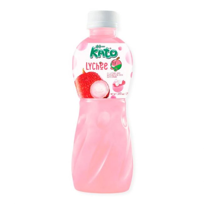 Bebida de Lychee con Nata de Coco (KATO) 320ml