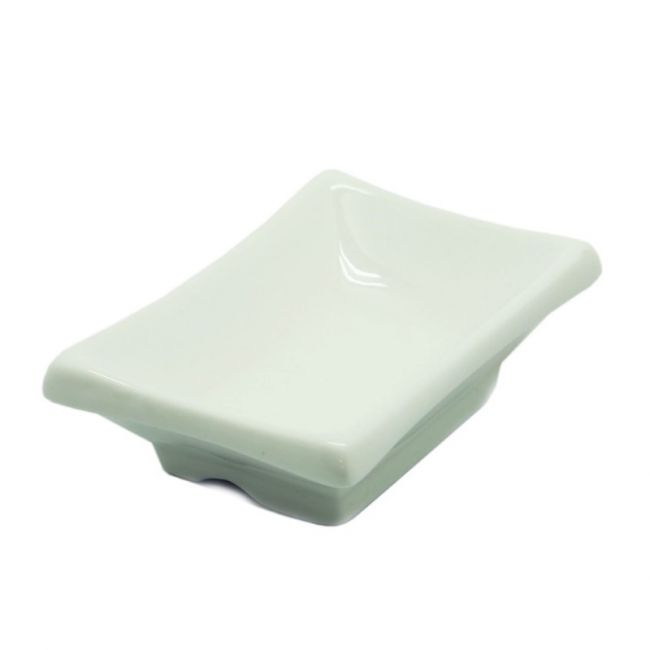 Plato para salsa 10x6cm - Rectangular Blanco