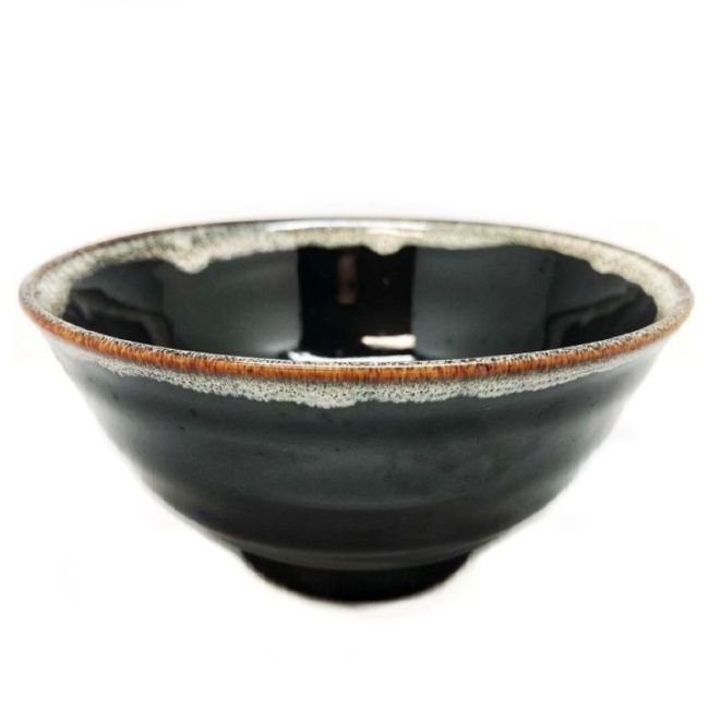 CUENCO 18CM PORC. "negro". (H90028)