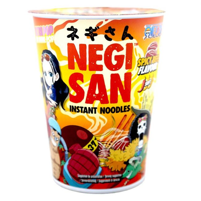 Tallarines cup ternera picante (ONE PIECE) robin franky brook 65g