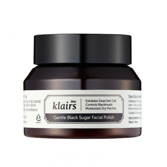 Exfoliante Facial Suave de azúcar Gentle Black 110g