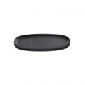 Plato oval porcelana "Yuzu negro" (30x9,5cm)