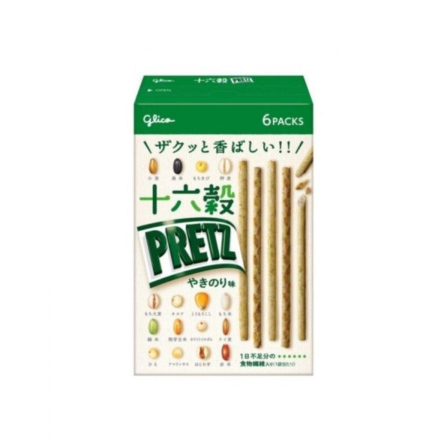 Palitos sabor algas asadas con 16 tipos de granos (PRETZ) 60g