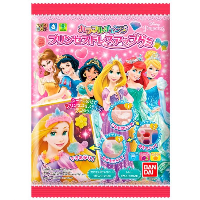 Gominolas para preparar vestido princesas Disney (BANDAI) 42g