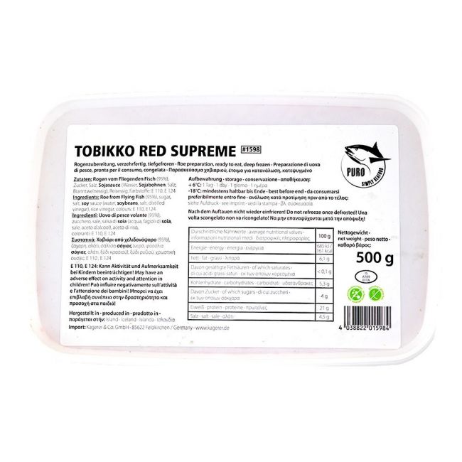 Huevas tobiko rojo (SEAFOOD MARKET) 500g