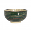 Cuenco 14cm Porcelana "Verde Rayas"
