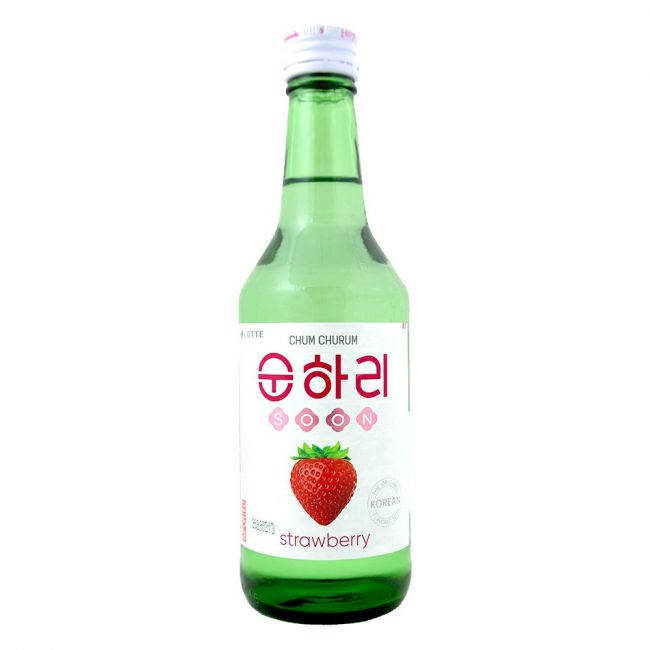 Vino soju sabor a fresa (LOTTE) 350ml (Alc.12%)