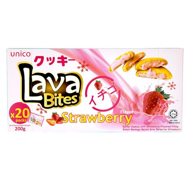 Galleta bites fresa (LAVA) 200g