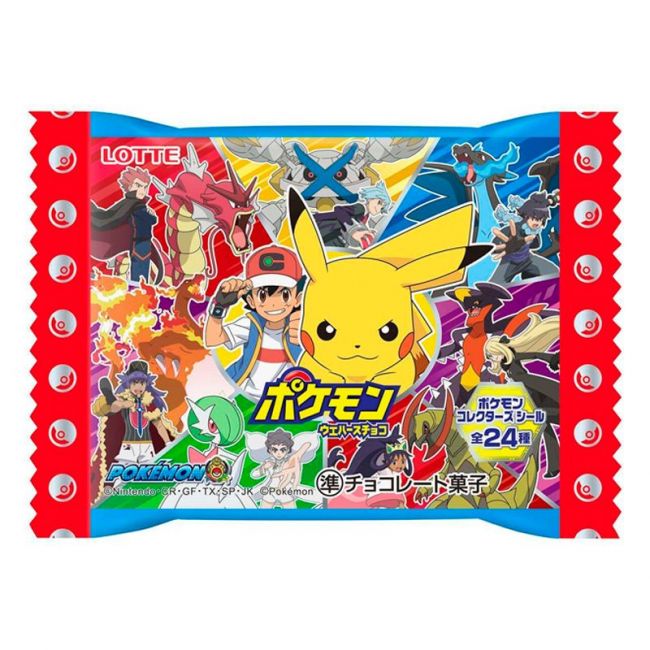 Galleta wafer de chocolate pokemon (LOTTE) 23g
