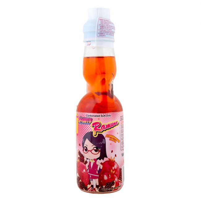 Bebida Ramune Sabor Granada (BORUTO) 200ml