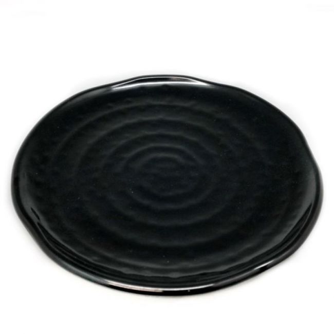 PLAT. RED. 21,5CM MELAM. "negro". (8008)