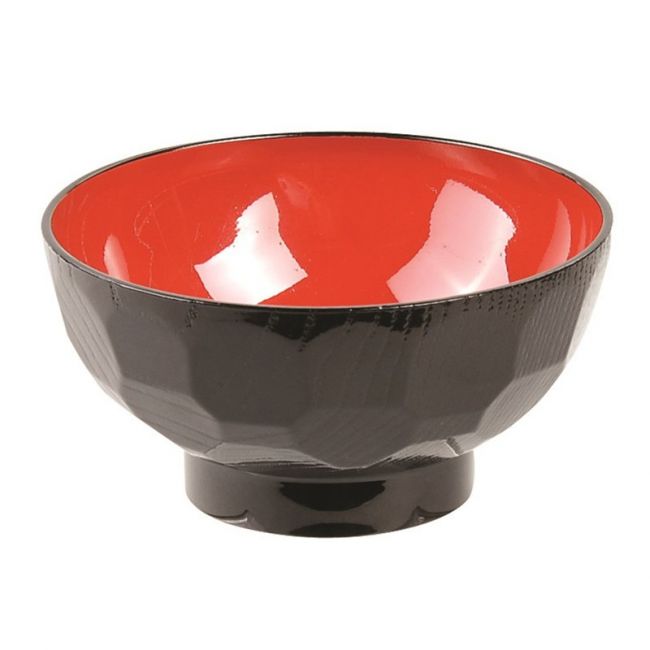 Cuenco Negro y Rojo "Minimal" 11,5 x 6,5 cm