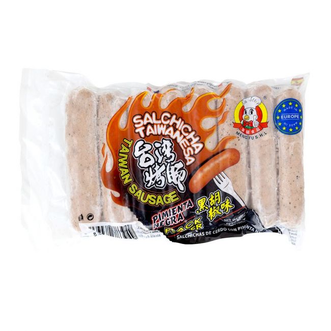 Salchicha de cerdo con pimienta negra (MENG FU) 430g