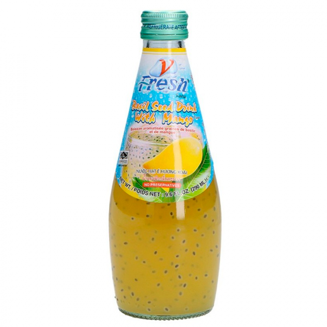 Bebida mango con albahaca semillas (V-FRESH) 290ml