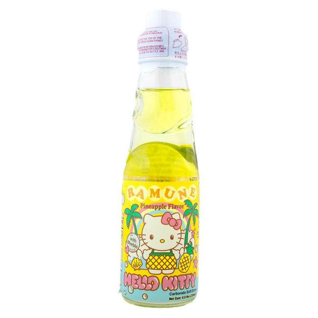 Bebida Ramune Sabor Piña (HELLOKITTY) 200ml