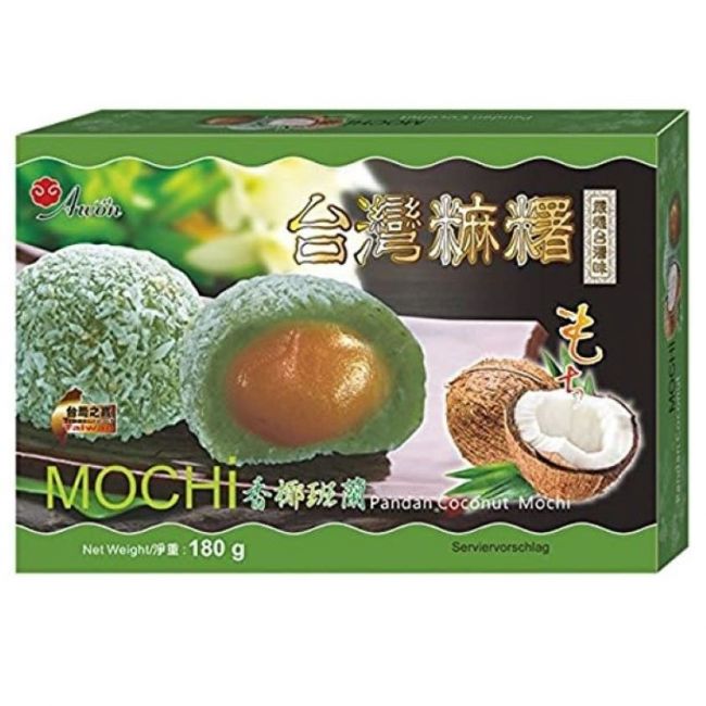 Mochi de pandan y coco 6pcs (AWON) 180g