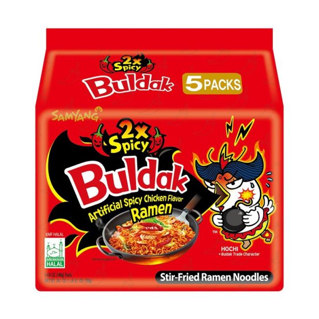Fideos instantáneos Pollo Extra Picante Multi (SAMYANG) 700g (140gx5)