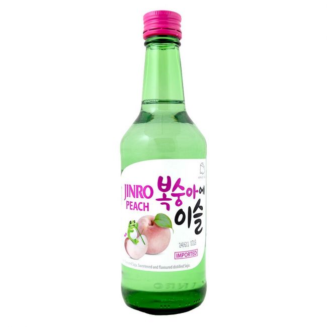 Vino soju melocoton coreano (JINRO) 360ml (Alc.13%)