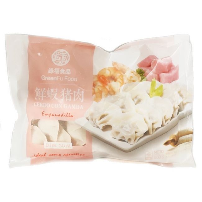 Empanadillas cocidas de cerdo con gambas (GREENFU FOOD) 500g