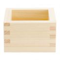 Copa sake cuadrada de madera. Modelo: "Fuji". 8x8cm