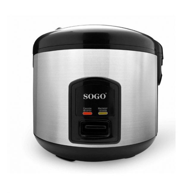 Olla eléctrica. 1,8 Lt Acero Inoxidable. Tapa hermética "SOGO"