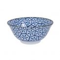 Cuenco 15x7cm Porcelana "Blanco-Azul"