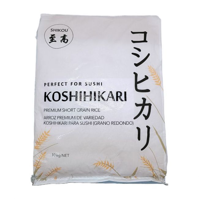Arroz sushi Koshihikari premium grano corto (SHIKOU) 10kg