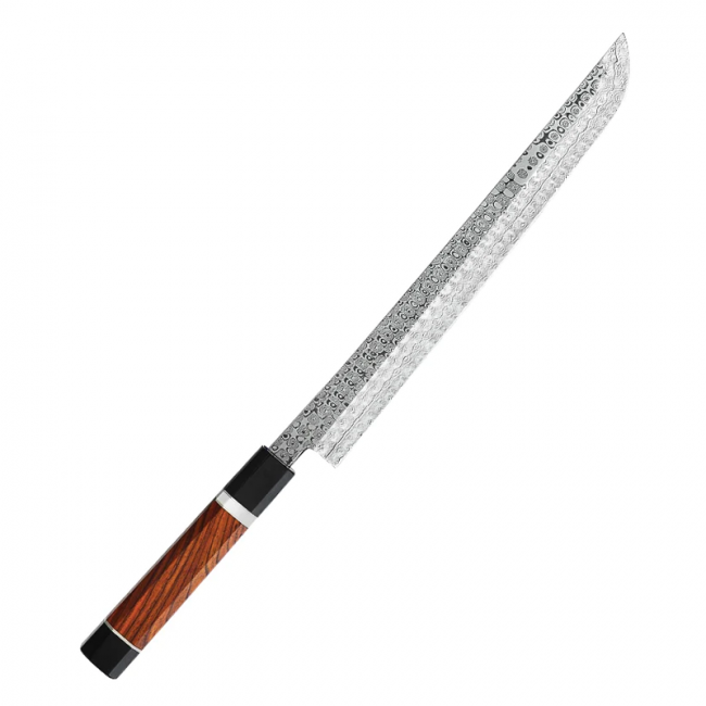 CUCHILLO SASHIMI 27CM. Acero damasco