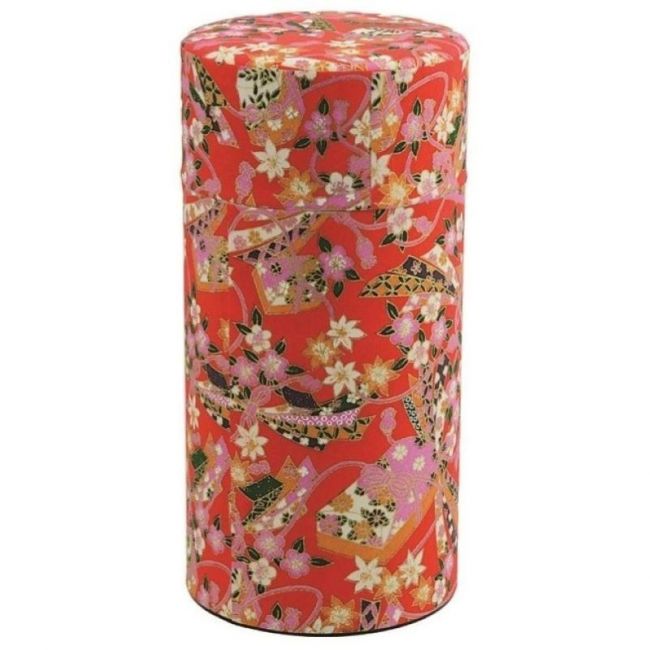 ENVASE P/TE INOX. 200GM "rojo"