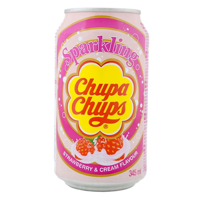 Bebida soda fresa nata (CHUPA CHUPS) 345ml