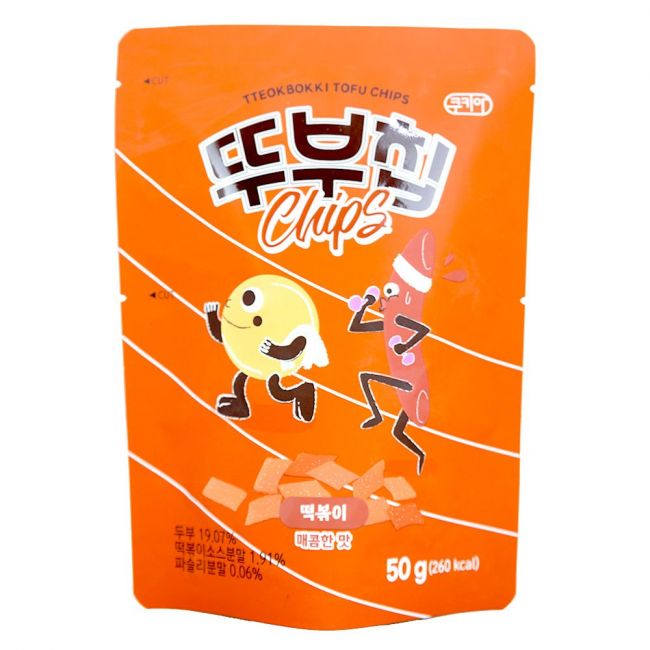 Snack tofu sabor topokki (COOKIA) 50g