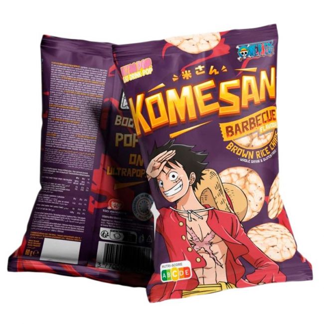 Chips Arroz Integral sabor BBQ Luffy (ONE PIECE) 60g