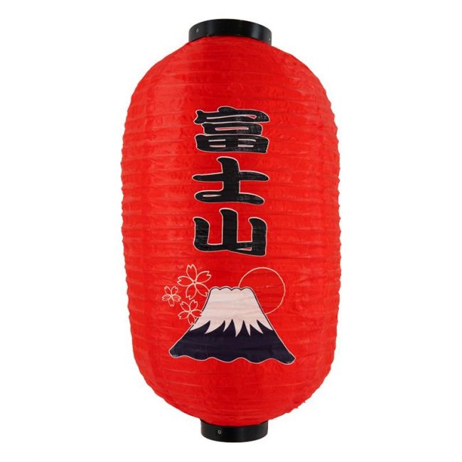 Lámpara japonesa 50x28cm "Roja-Fuji"
