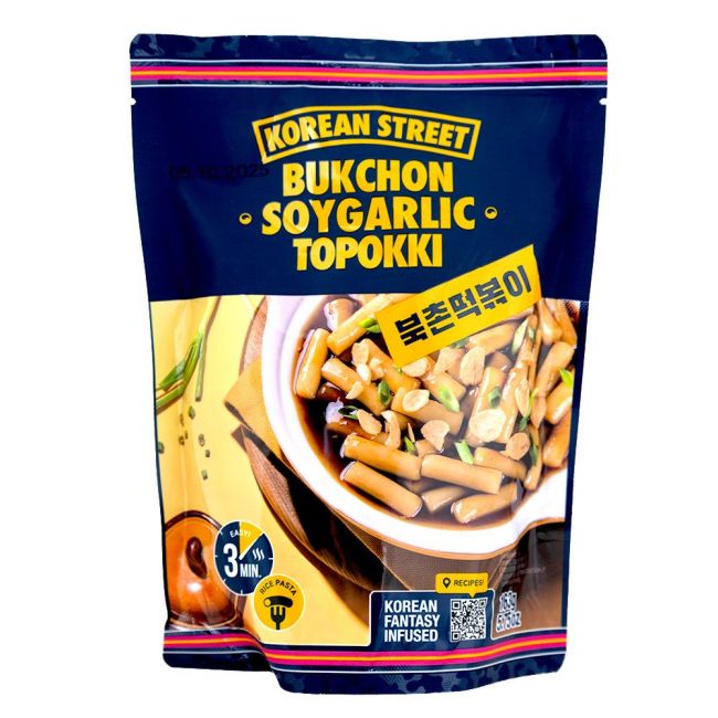 Topokki sabor salsa de soja y ajo (KOREAN STREET) 163g