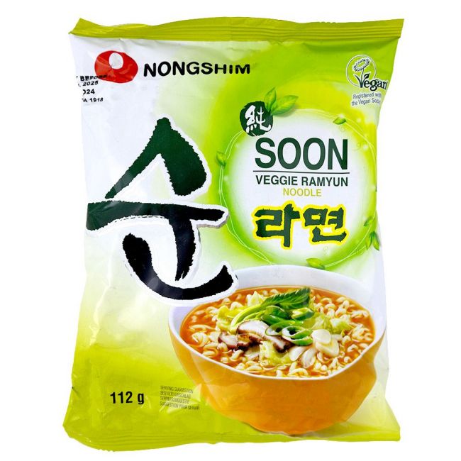 Fideos instantáneos sabor vegetales (NONG SHIM)  112 g