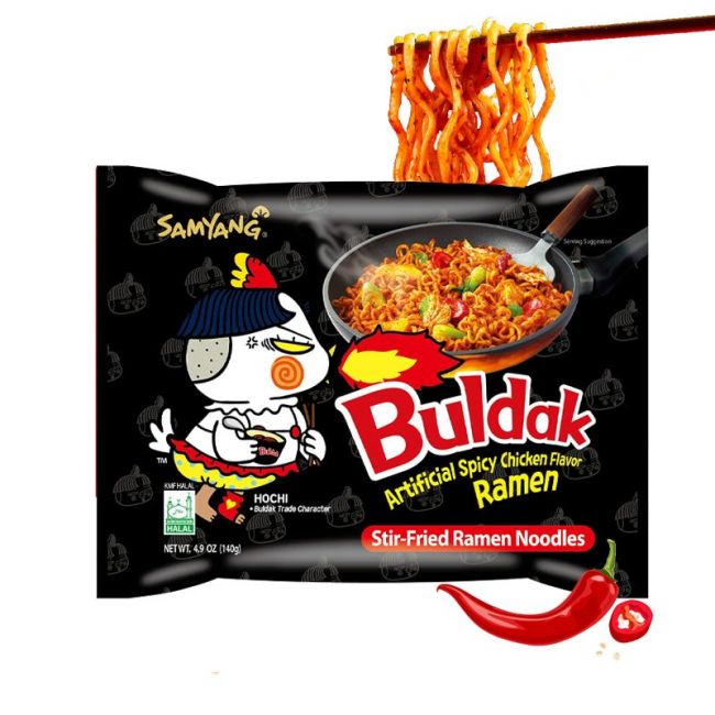 Tallarines BULDAK Ramen Pollo Picante (SAMYANG) 140g