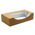 Caja con Ventana para Sushi Kraft (L) 17.5x12x4.5cm 50un