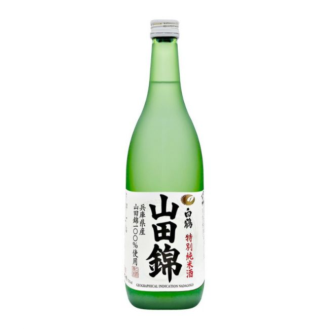 Sake Tokubetsu Junmai-shu Yamadanishiki (HAKUTSURU). 720 ml
