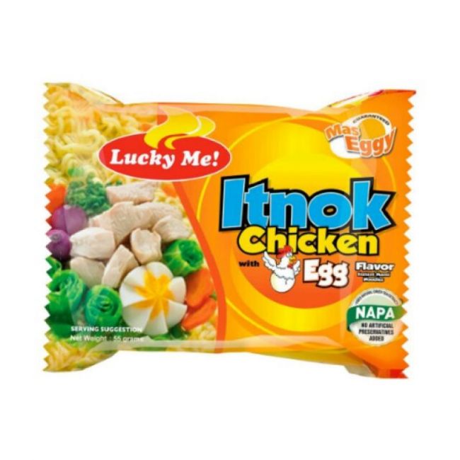 Tallarines Instantáneo de Pollo y Huevo (LUCKY). 50 g