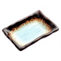 Plato para salsa "Yaketa turquesa" 9x7cm