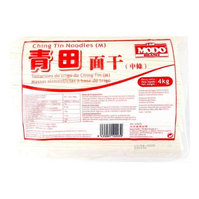 Tallarines Ching tin frsco (M) (MODO) 4kg
