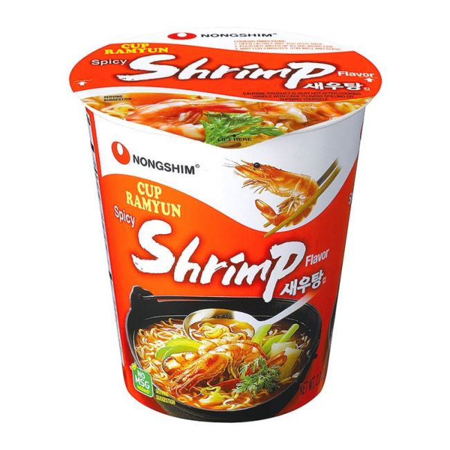 Tallarines (NONG SHIM).Udon.Sabor gambas 62 g