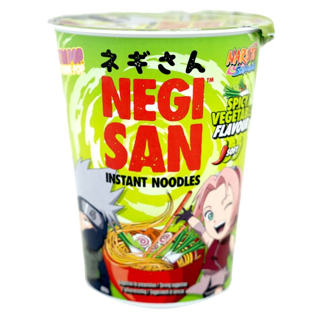 Tallarines cup verdura picante (NARUTO) sakura kakashi 65g