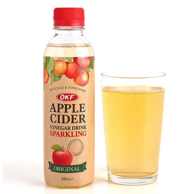 Bebida vinagre de sidra de manzana original (OKF) C/20x500ml