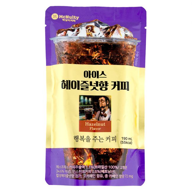 Bebida café mcnulty icea americano hazelnut Ade 190ml