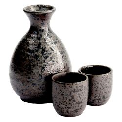 Set de Sake "marron verde"