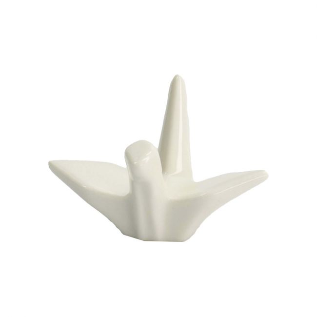 Soporte para palillos "Grulla blanca"