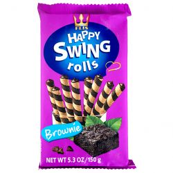 Barquillo relleno brownie...