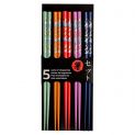 Palillo Colores 22,5cm 5 pares