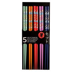 Palillo Colores 22,5cm 5 pares